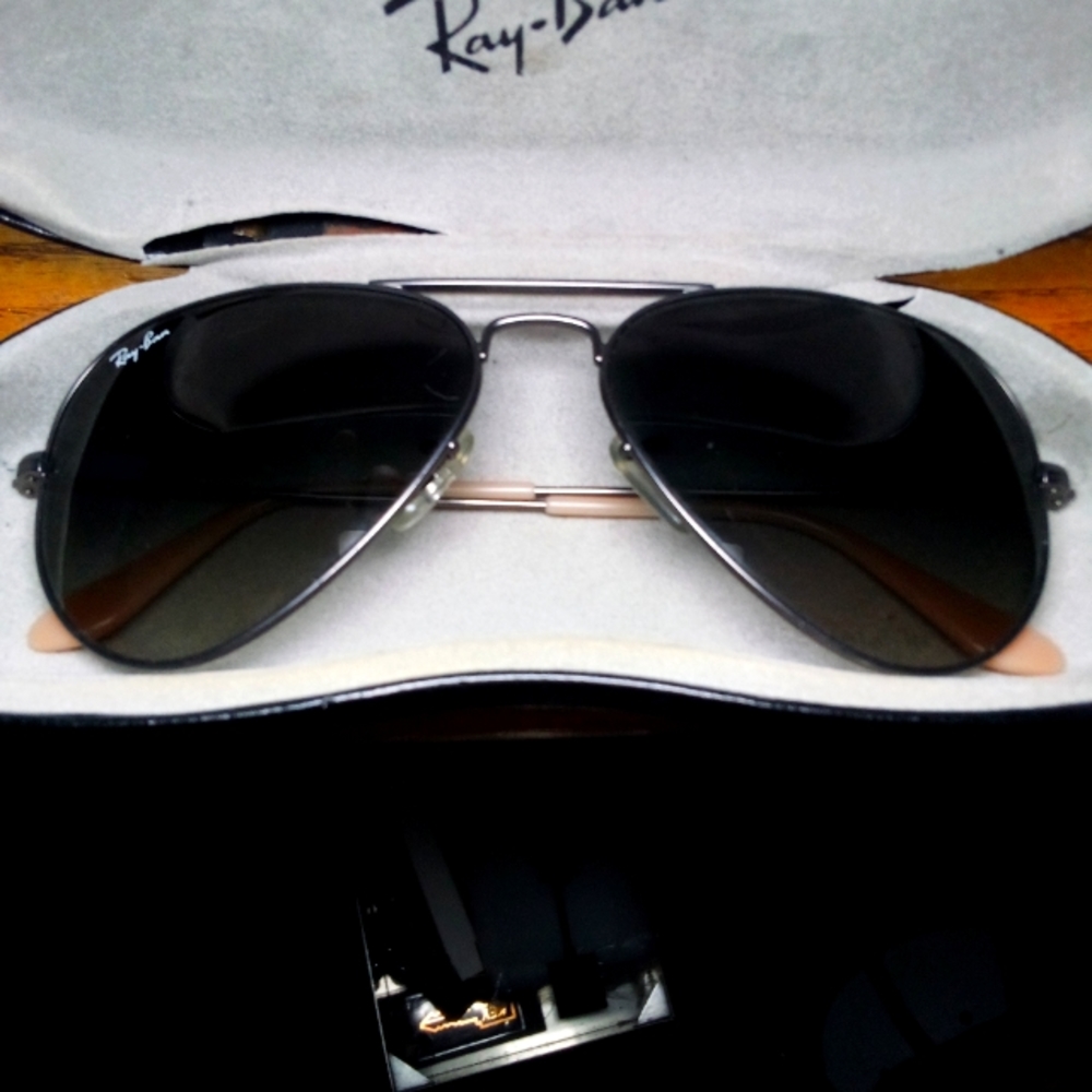 Unisex Ray ban rb3025 aviator metal #55014 sunglasses